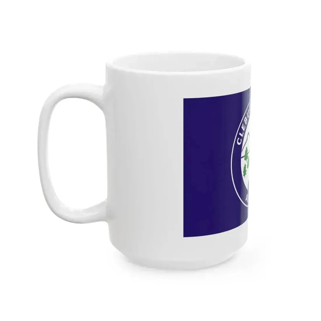 Flag of Cleburne County Alabama (United States) White Coffee Mug - Go Mug Yourself