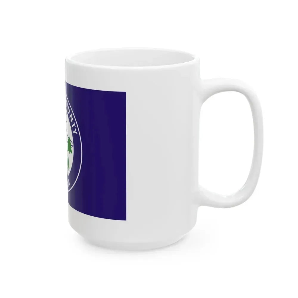 Flag of Cleburne County Alabama (United States) White Coffee Mug - Go Mug Yourself