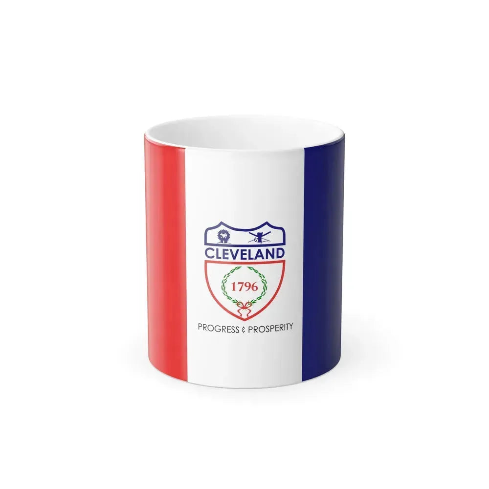 Flag of Cleveland, Ohio - Color Changing Coffee Mug 11oz - Go Mug Yourself