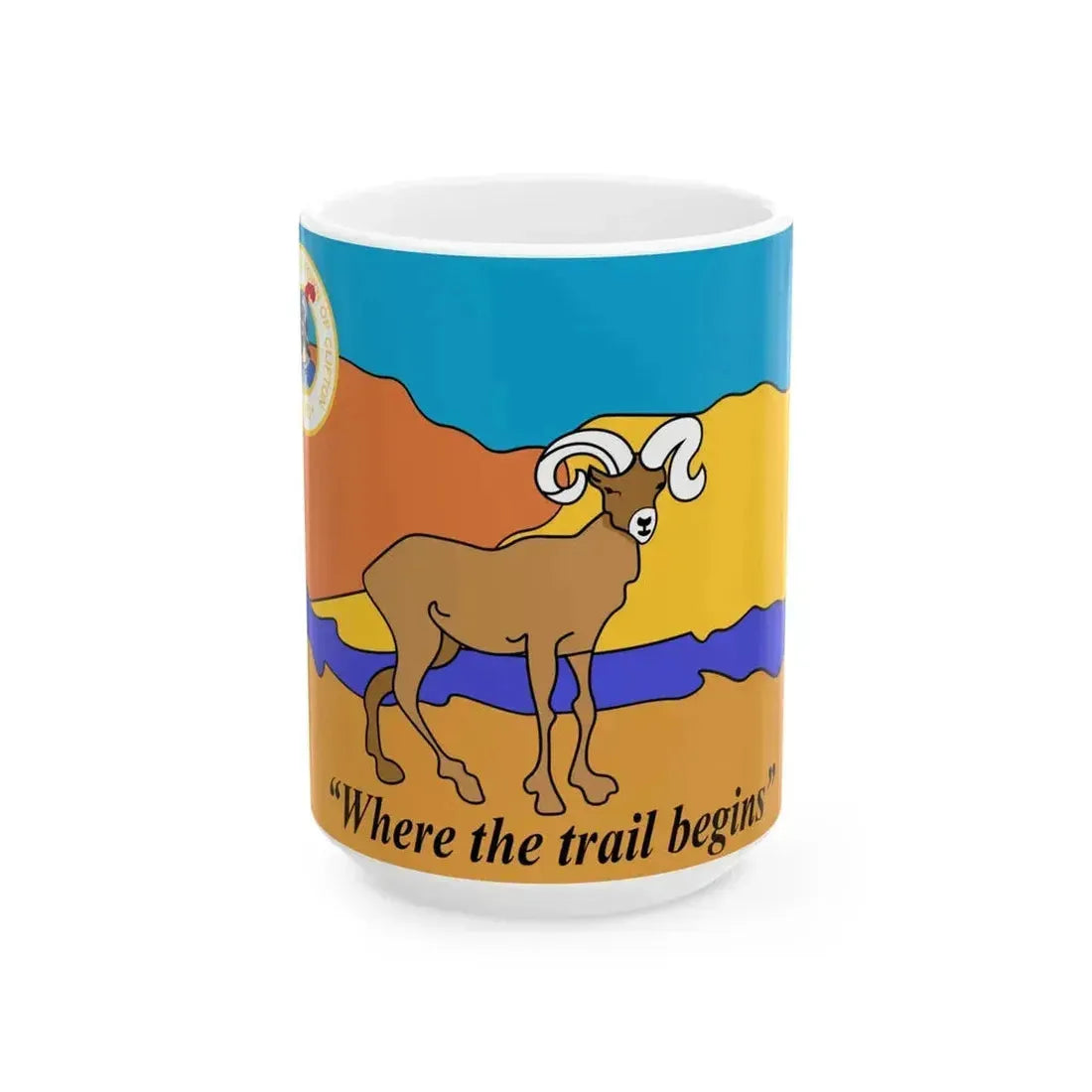 Flag of Clifton Arizona (United States) White Coffee Mug 15oz - Go Mug Yourself