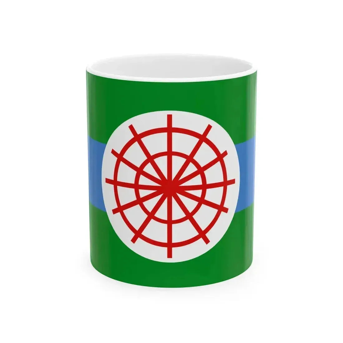 Flag of Clinton Iowa (United States) White Coffee Mug 11oz - Go Mug Yourself