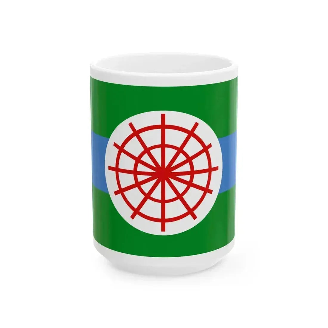 Flag of Clinton Iowa (United States) White Coffee Mug 15oz - Go Mug Yourself