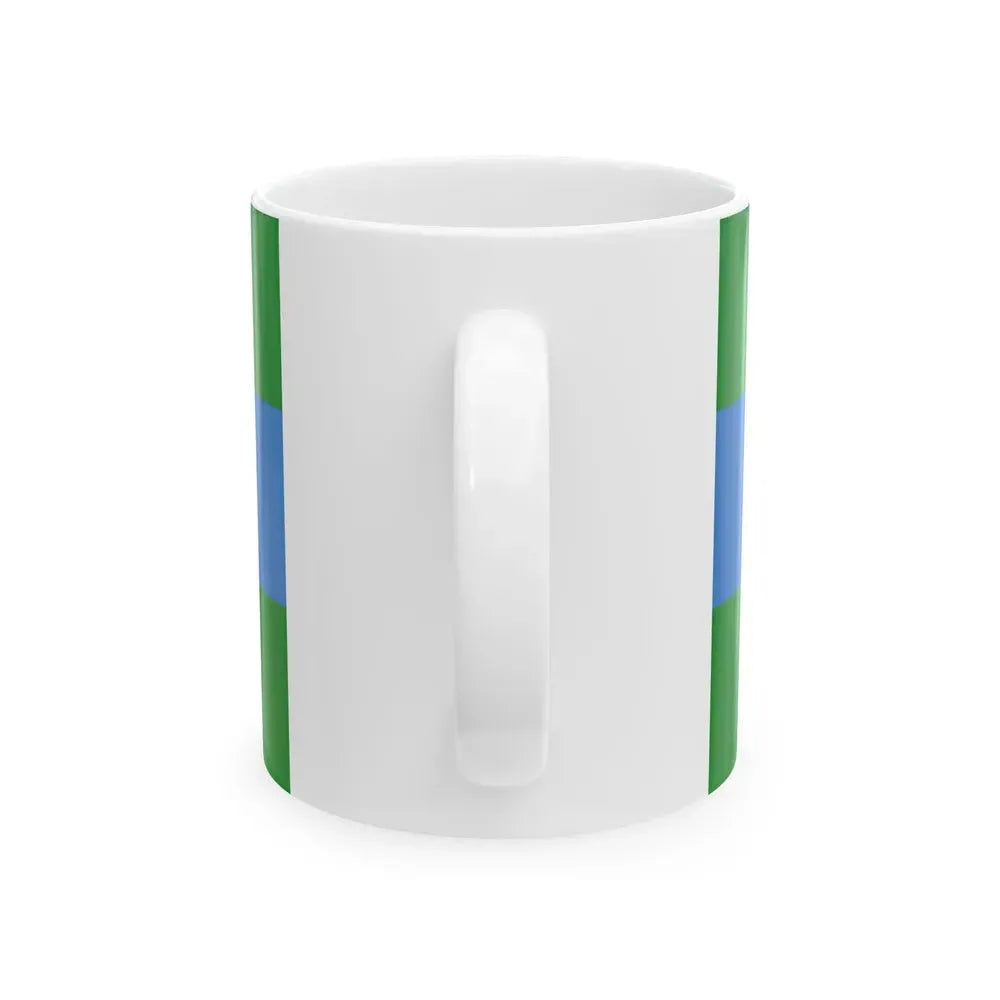 Flag of Clinton Iowa (United States) White Coffee Mug - Go Mug Yourself
