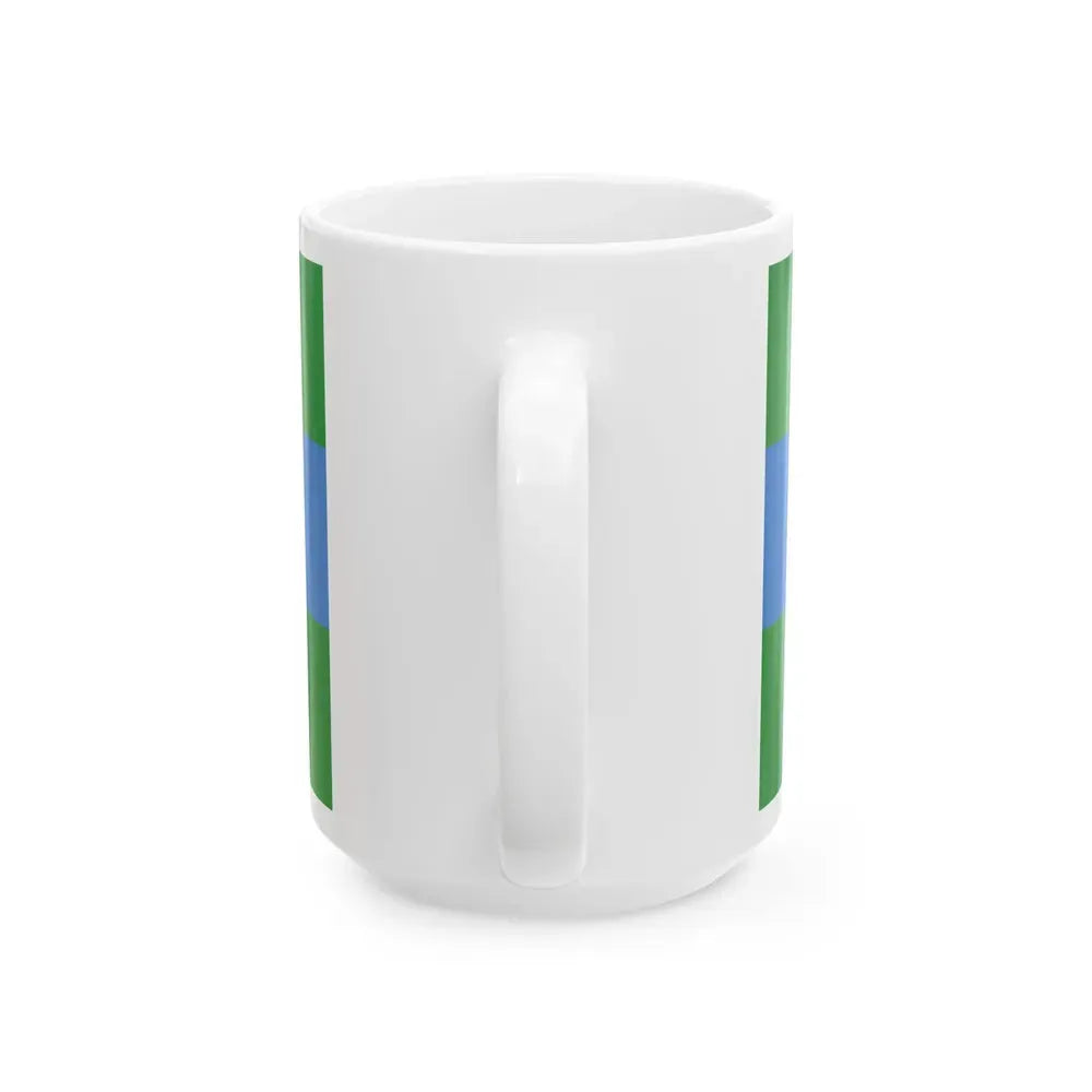 Flag of Clinton Iowa (United States) White Coffee Mug - Go Mug Yourself