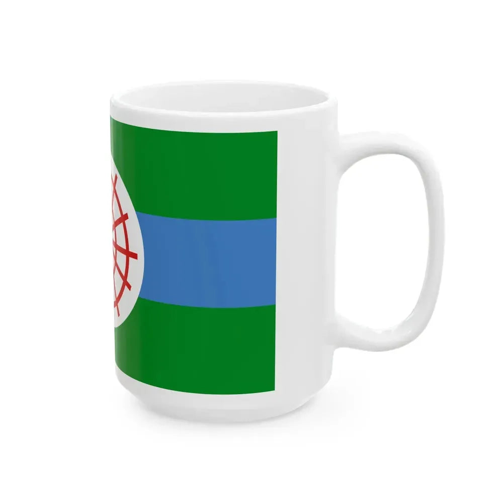 Flag of Clinton Iowa (United States) White Coffee Mug - Go Mug Yourself