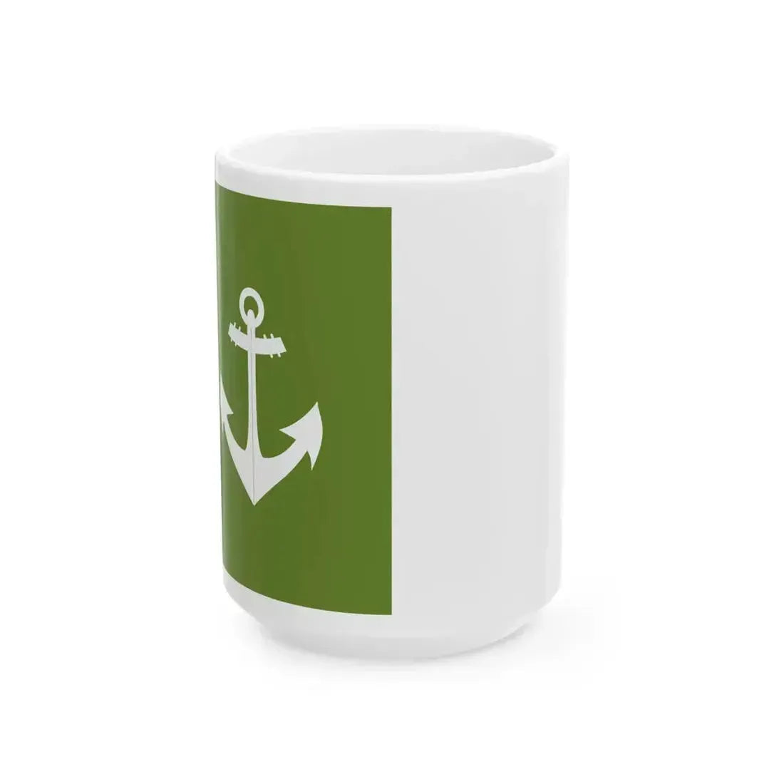 Flag of Coast Guard of Romania 1966-1989 (Oman) White Coffee Mug 15oz - Go Mug Yourself