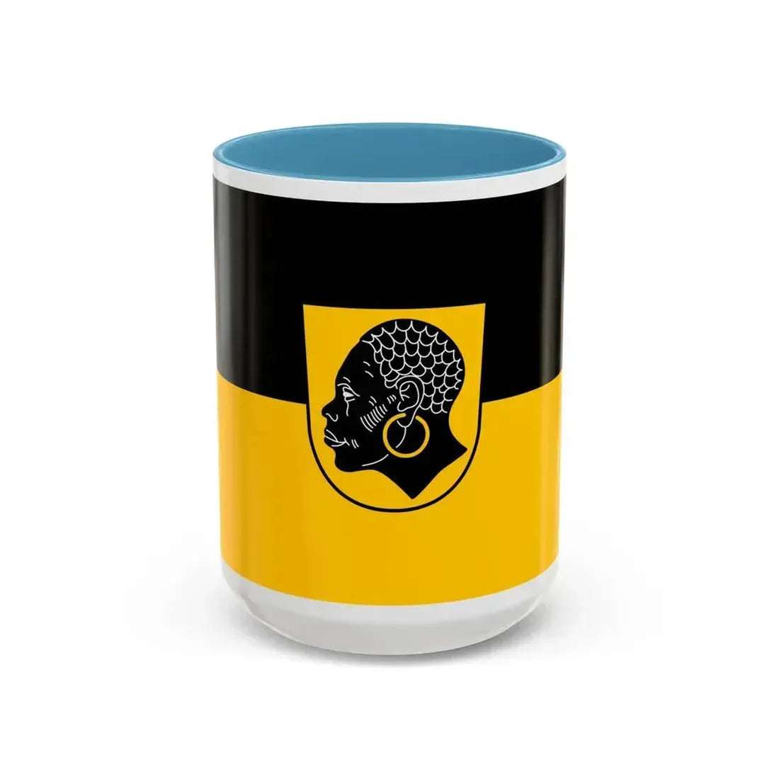 Flag of Coburg 2 Germany - Accent Coffee Mug 15oz Light Blue - Go Mug Yourself
