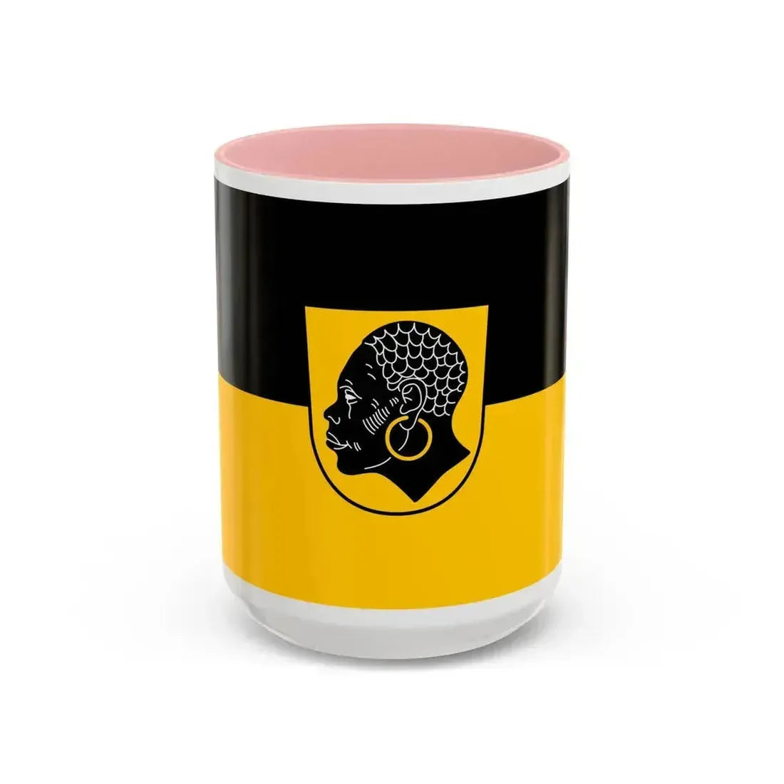 Flag of Coburg 2 Germany - Accent Coffee Mug 15oz Pink - Go Mug Yourself