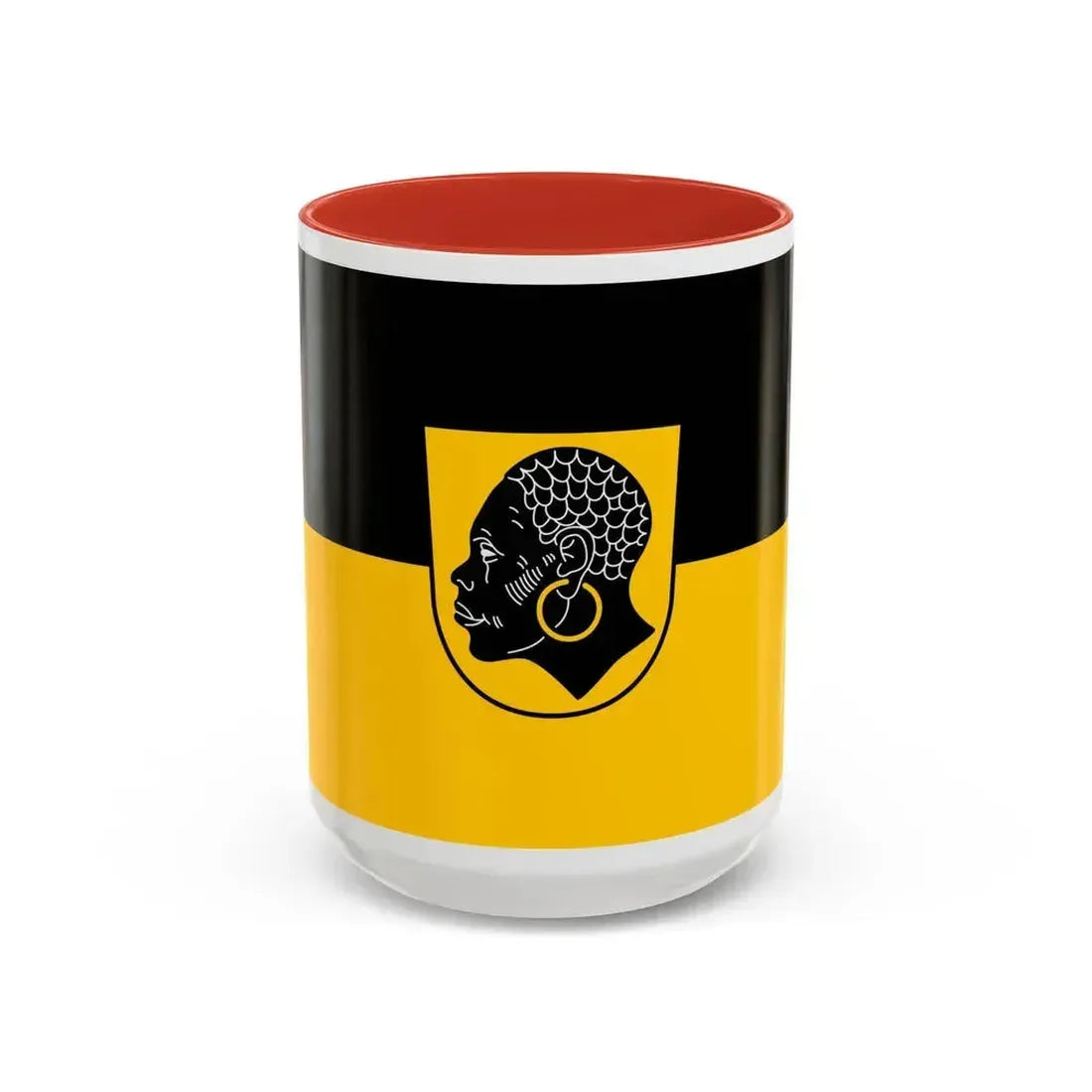 Flag of Coburg 2 Germany - Accent Coffee Mug 15oz Red - Go Mug Yourself