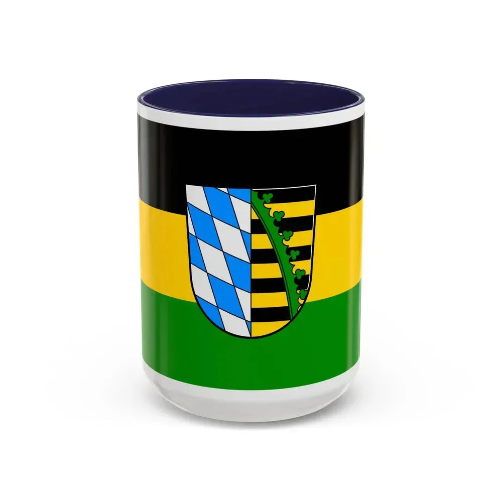 Flag of Coburg Germany - Accent Coffee Mug 15oz Navy - Go Mug Yourself