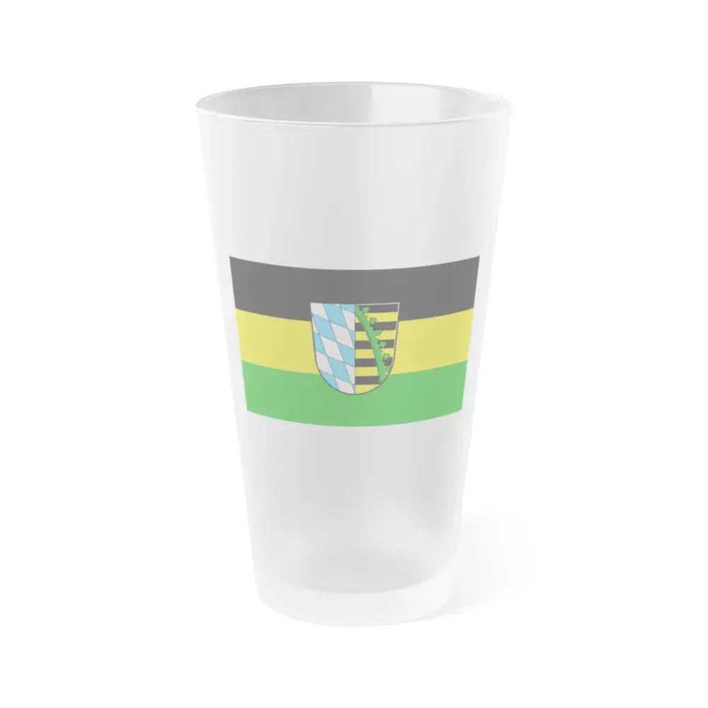 Flag of Coburg Germany - Frosted Pint Glass 16oz 16oz Frosted - Go Mug Yourself