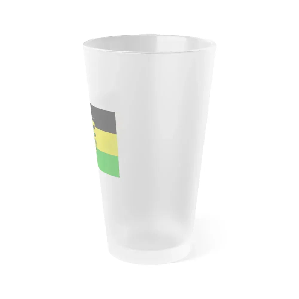 Flag of Coburg Germany - Frosted Pint Glass 16oz - Go Mug Yourself