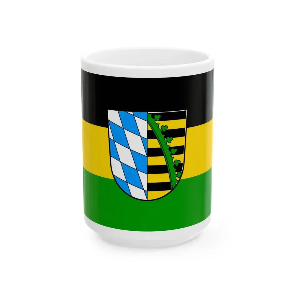 Flag of Coburg Germany - White Coffee Mug 15oz - Go Mug Yourself