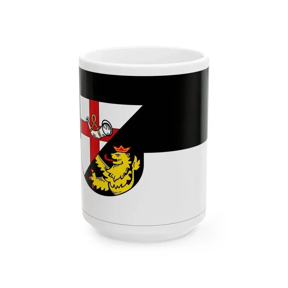 Flag of Cochem Zell Germany - White Coffee Mug 15oz - Go Mug Yourself