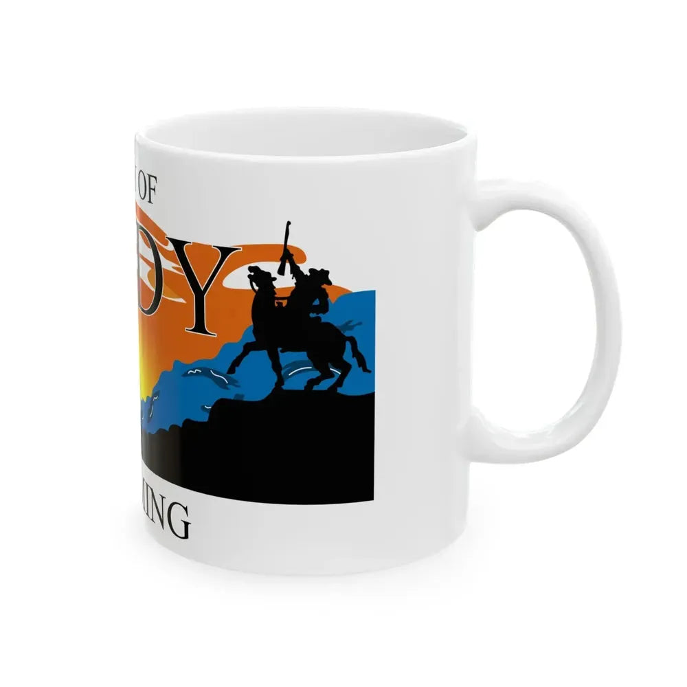 Flag of Cody Wyoming (United States) White Coffee Mug - Go Mug Yourself