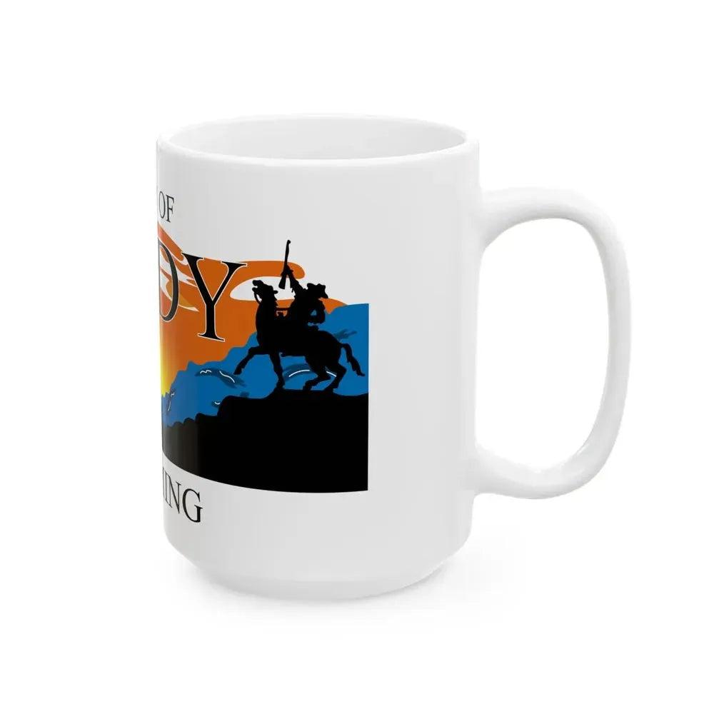 Flag of Cody Wyoming (United States) White Coffee Mug - Go Mug Yourself