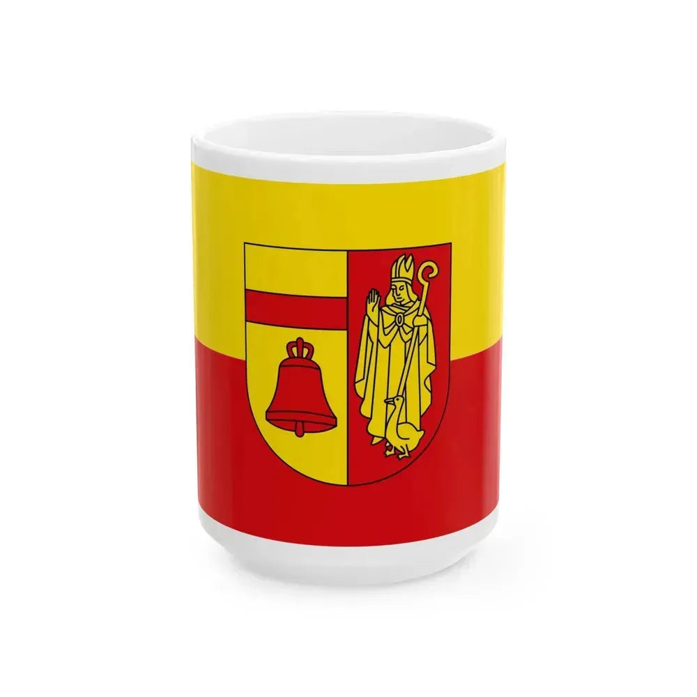 Flag of Coesfeld Germany - White Coffee Mug 15oz - Go Mug Yourself