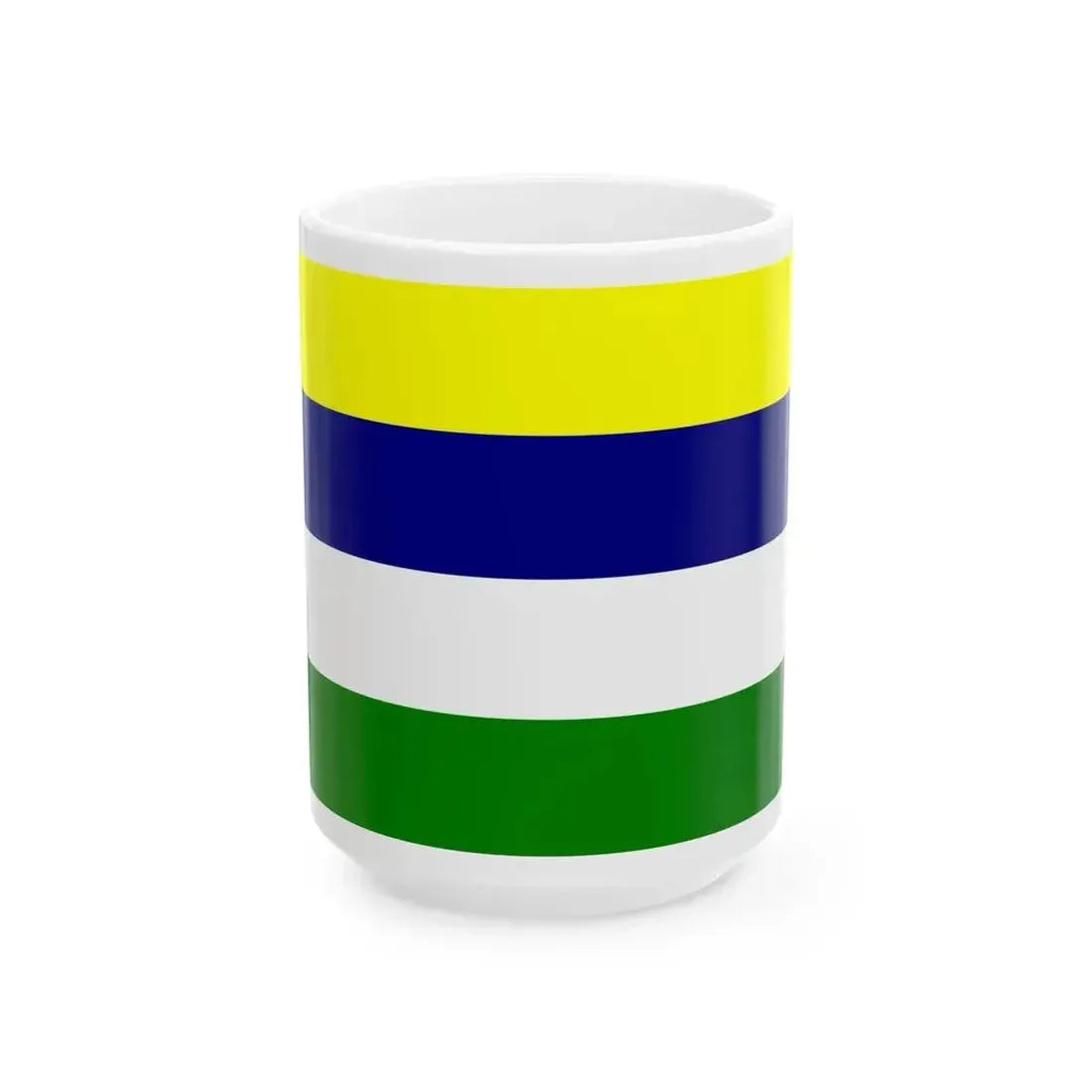 Flag of Colimes (Ecuador) White Coffee Mug 15oz - Go Mug Yourself