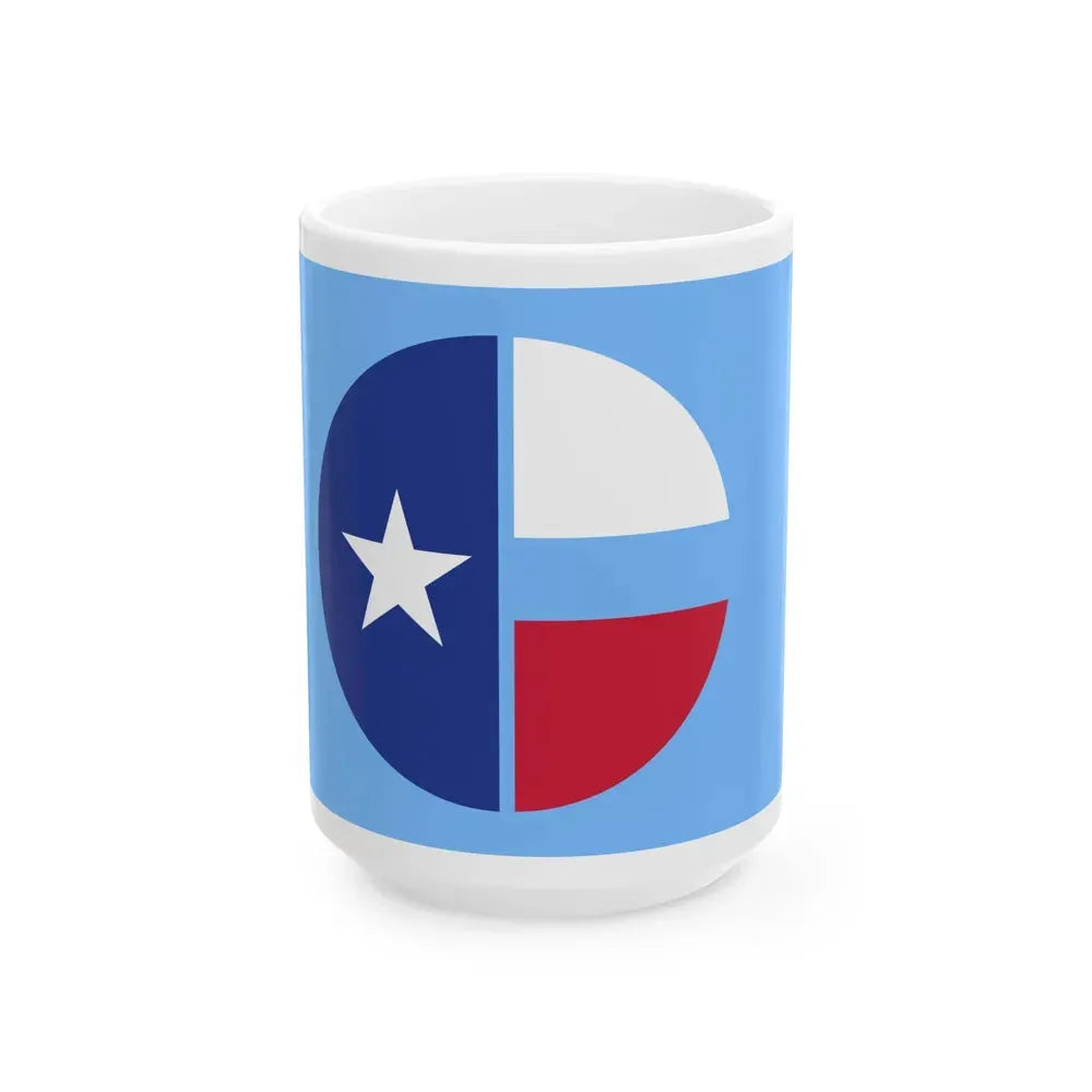 Flag of Collin County Texas (United States) White Coffee Mug 15oz - Go Mug Yourself