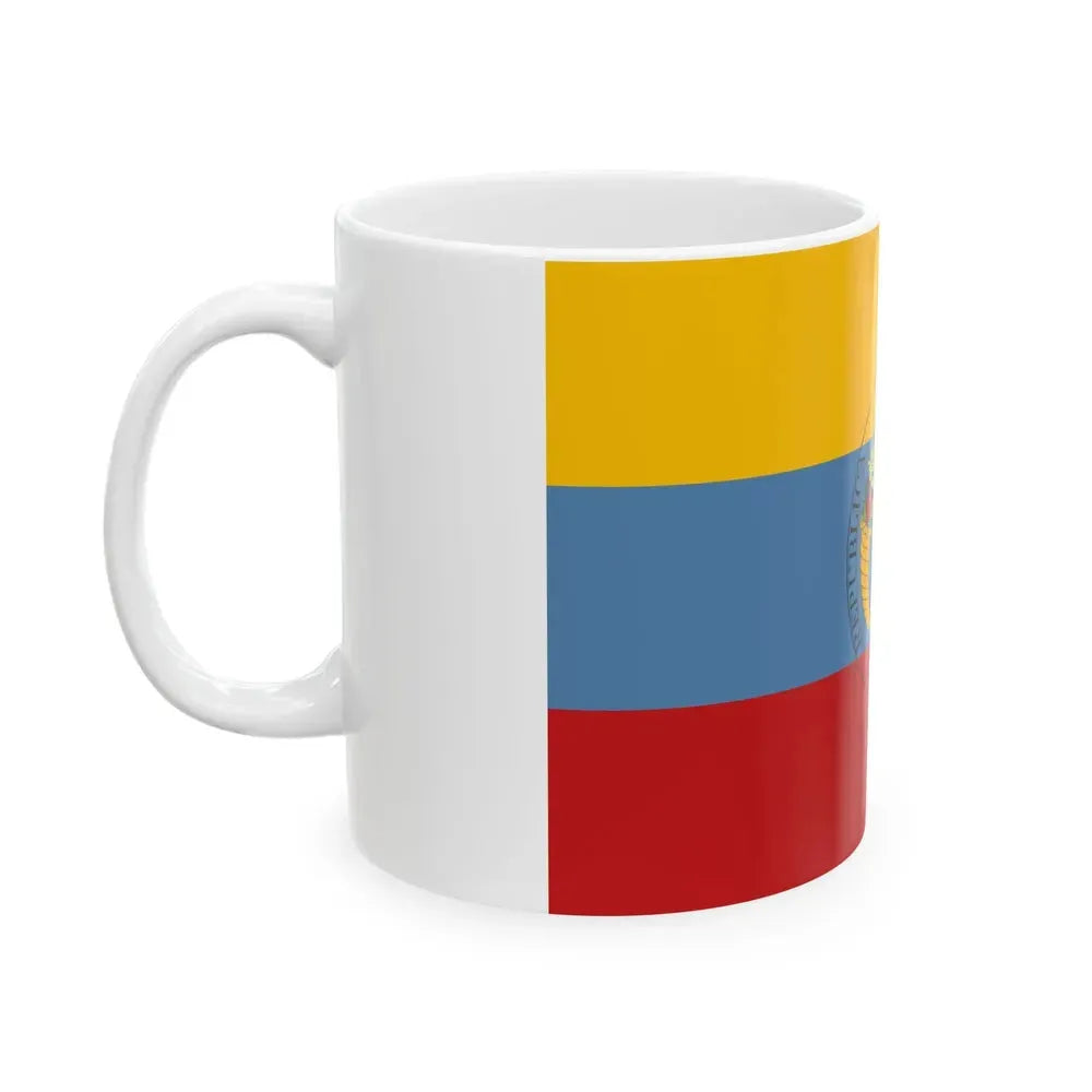 Flag of Colombia 1821-1831 (Colombia) White Coffee Mug - Go Mug Yourself