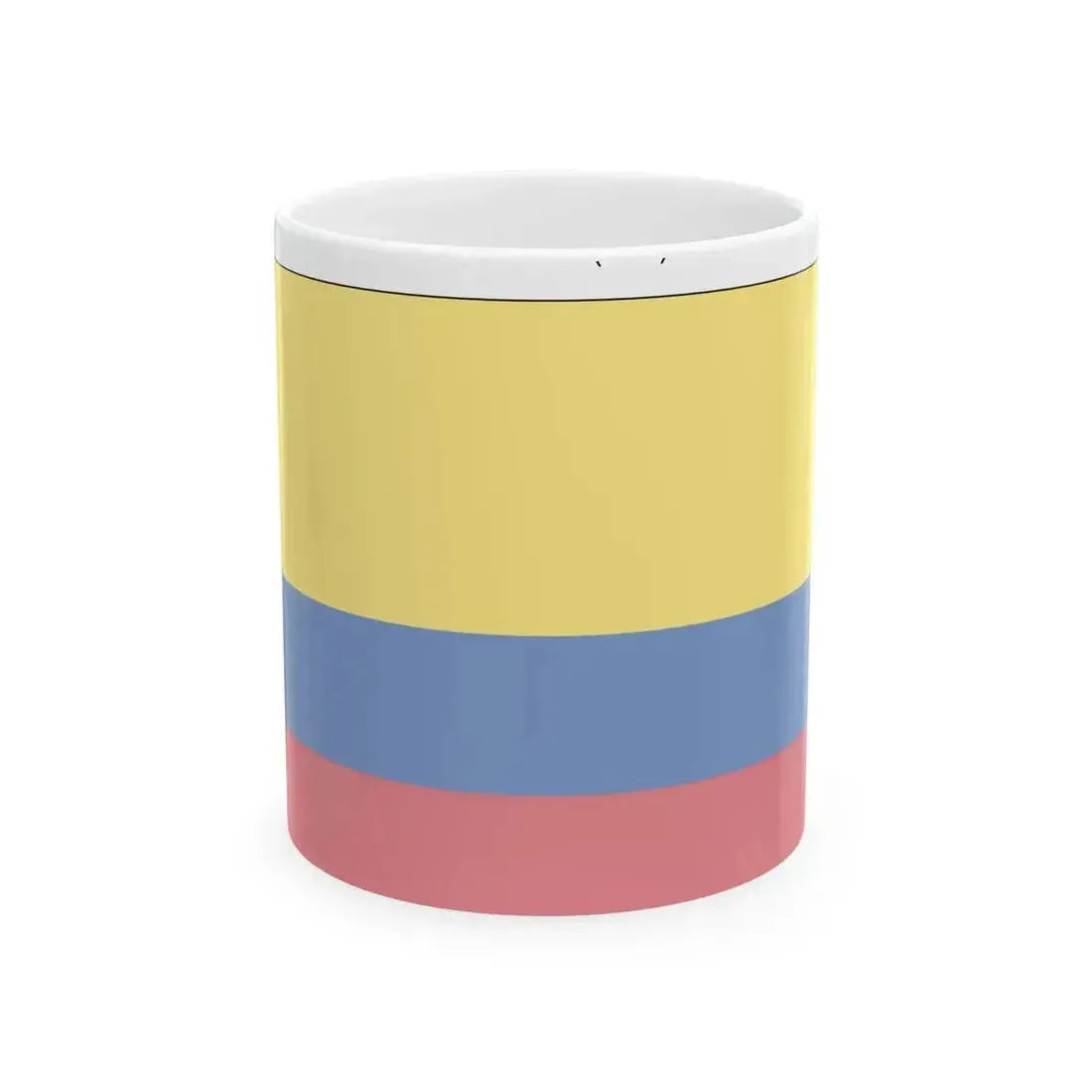 Flag of Colombia construction (Colombia) White Coffee Mug 11oz - Go Mug Yourself