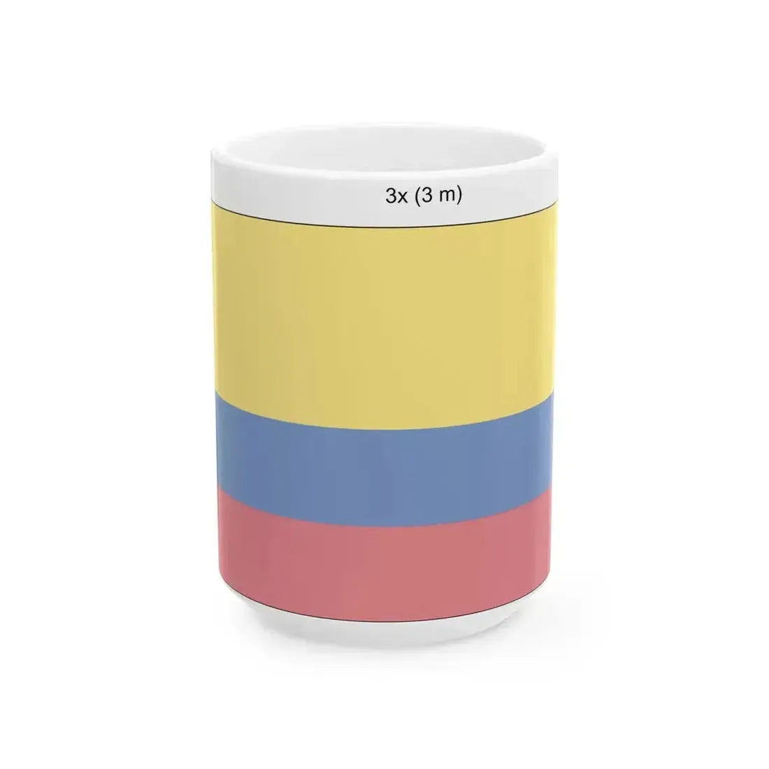 Flag of Colombia construction (Colombia) White Coffee Mug 15oz - Go Mug Yourself