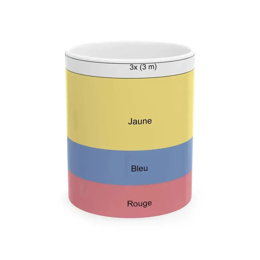 Flag of Colombia construction sheet-fr (Colombia) White Coffee Mug 11oz - Go Mug Yourself