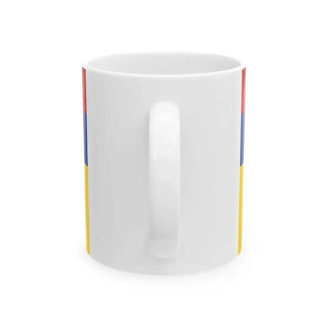 Flag of Colombia upside down (Colombia) White Coffee Mug - Go Mug Yourself