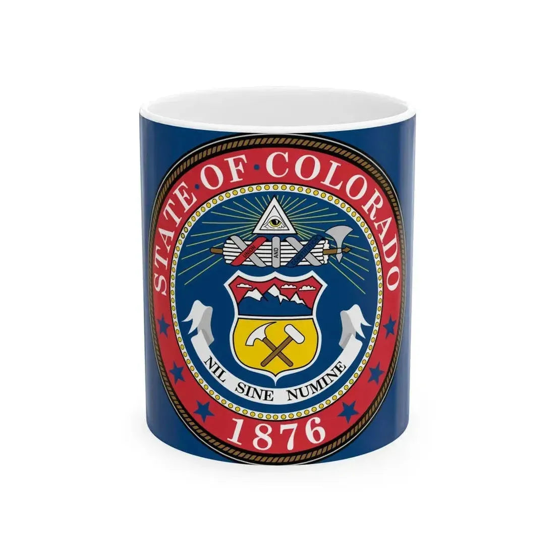 Flag of Colorado 1876-1907 (United States) White Coffee Mug 11oz - Go Mug Yourself