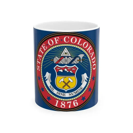 Flag of Colorado 1876-1907 (United States) White Coffee Mug 11oz - Go Mug Yourself