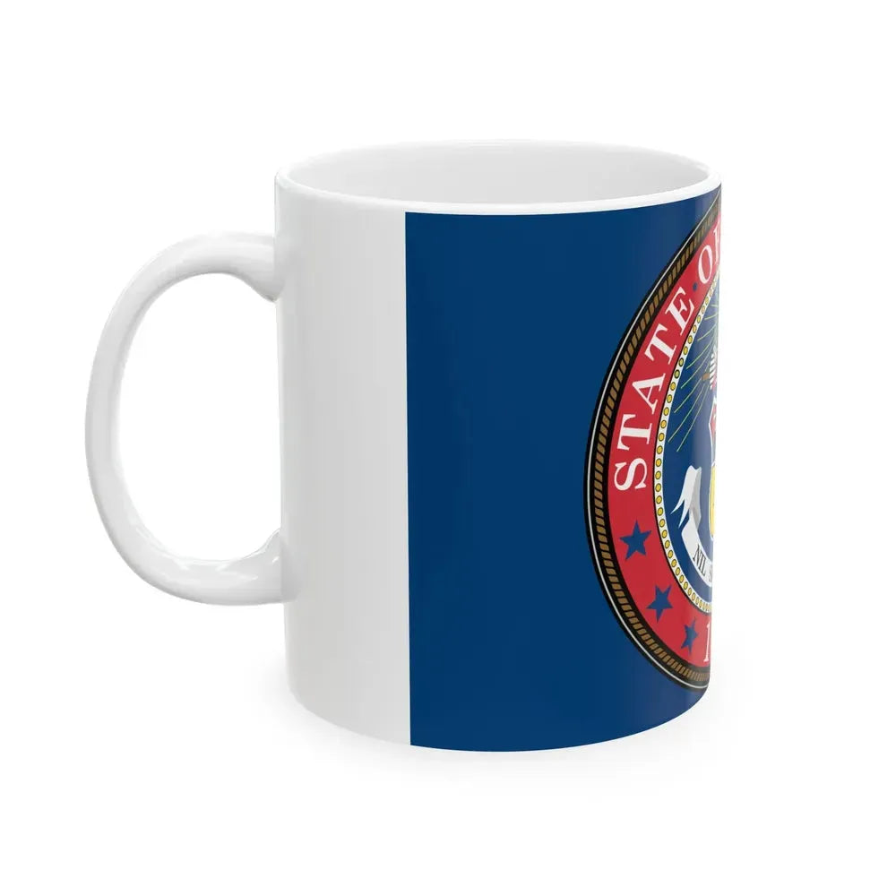 Flag of Colorado 1876-1907 (United States) White Coffee Mug - Go Mug Yourself