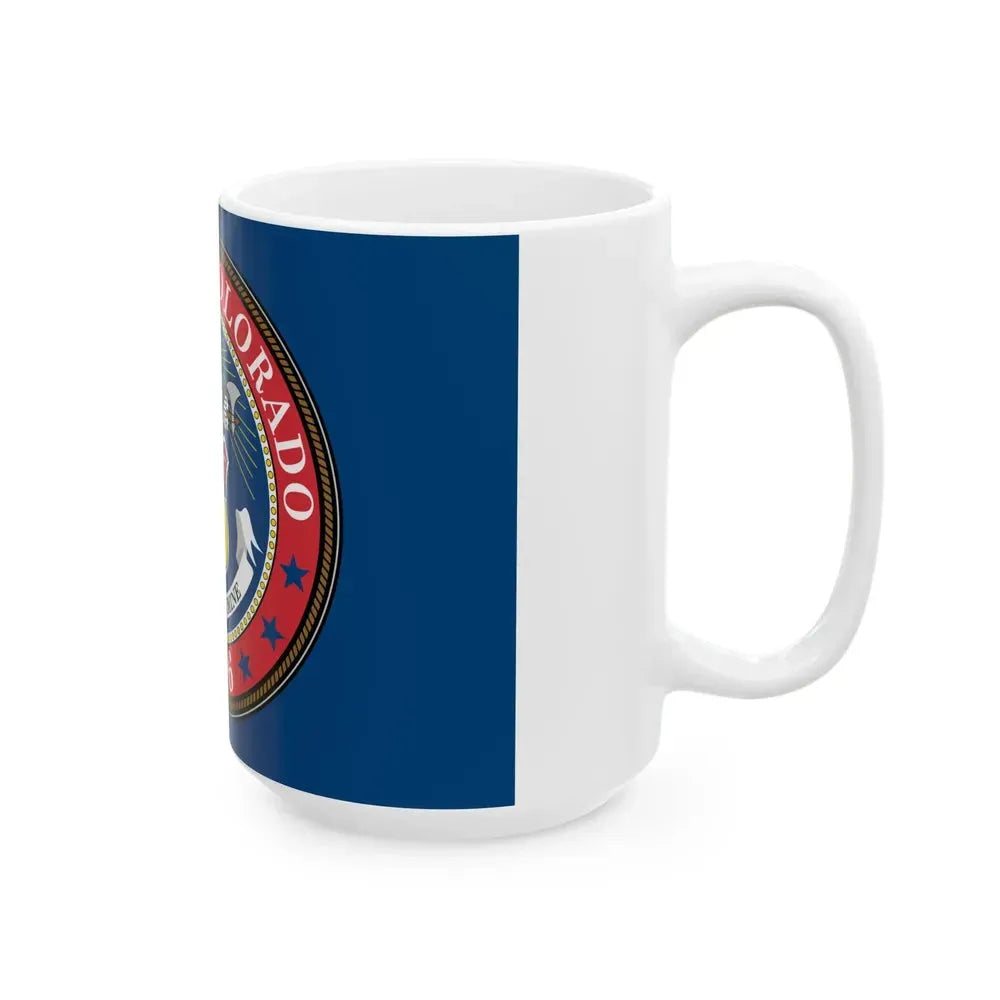 Flag of Colorado 1876-1907 (United States) White Coffee Mug - Go Mug Yourself