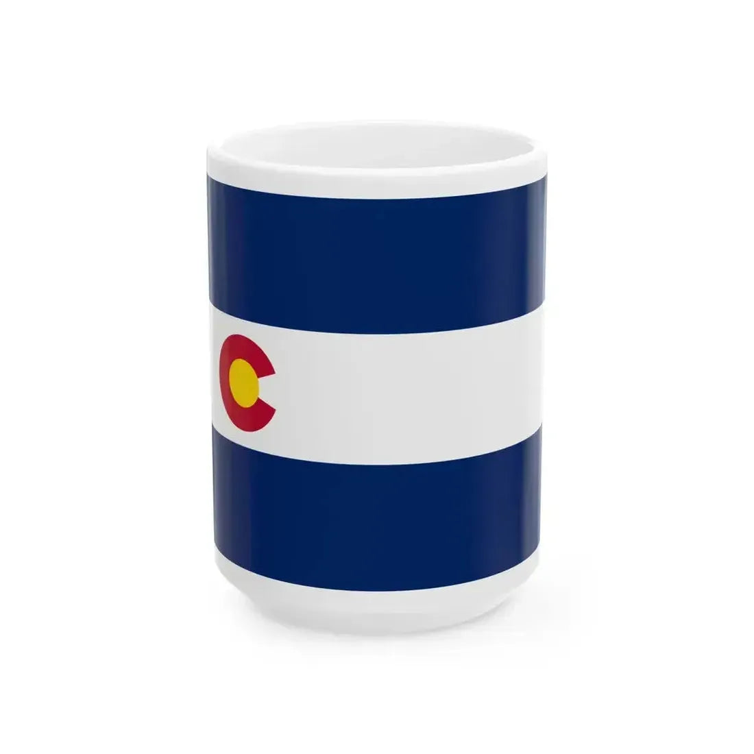 Flag of Colorado 1911-1964 (United States) White Coffee Mug 15oz - Go Mug Yourself