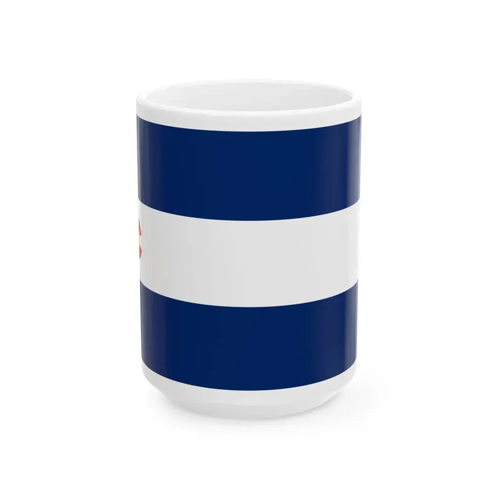 Flag of Colorado 1911-1964 variant (United States) White Coffee Mug 15oz - Go Mug Yourself