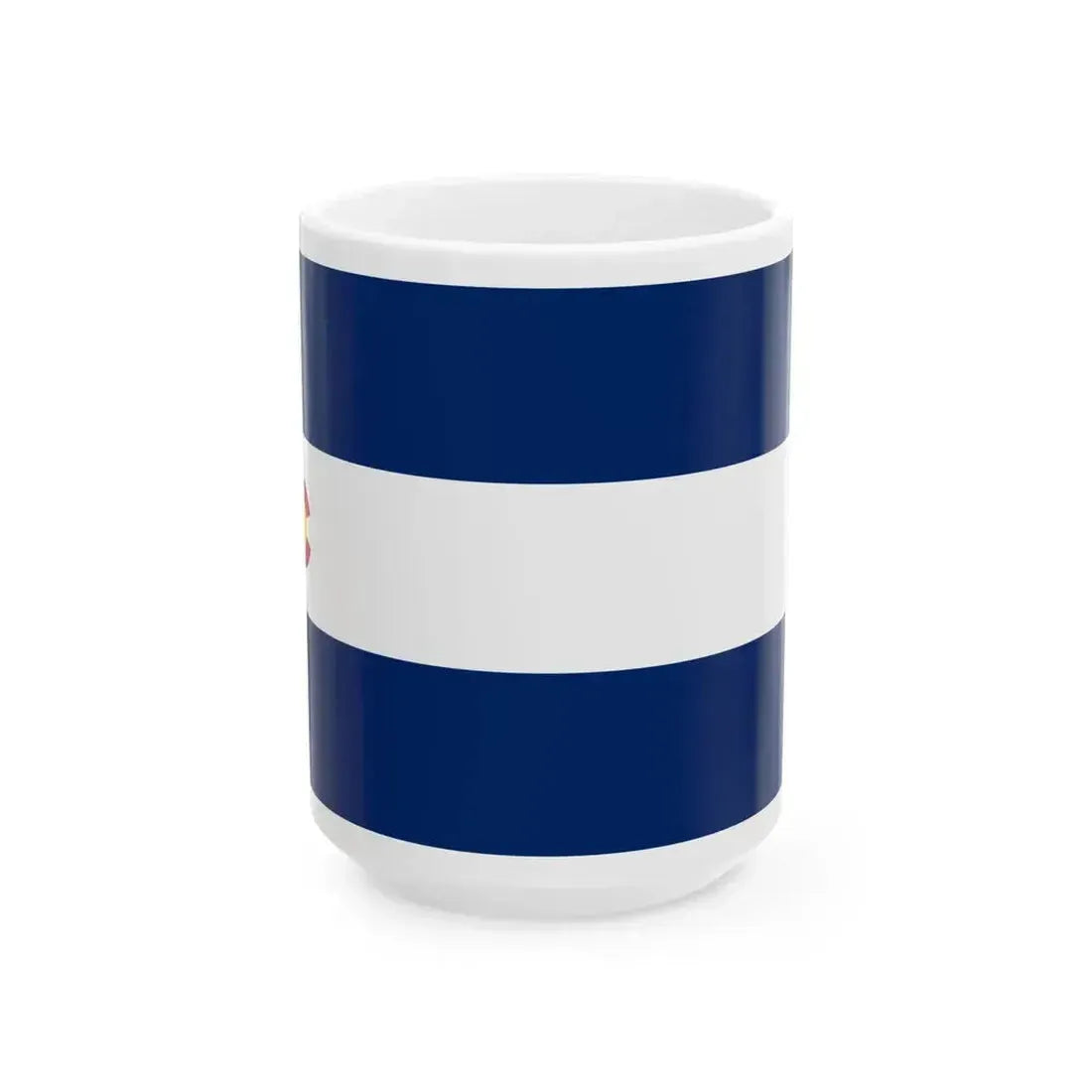 Flag of Colorado 1911-1964 variant (United States) White Coffee Mug 15oz - Go Mug Yourself
