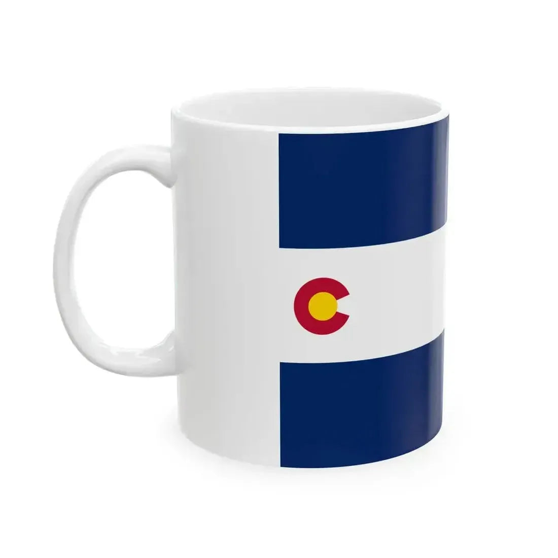 Flag of Colorado 1911-1964 variant (United States) White Coffee Mug - Go Mug Yourself