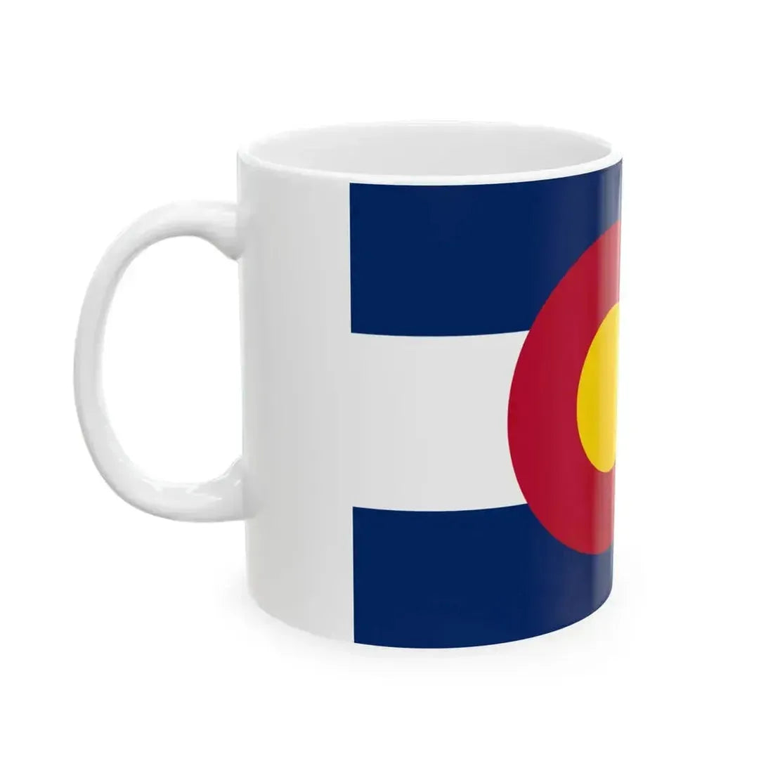 Flag of Colorado 3-2 (United States) White Coffee Mug - Go Mug Yourself