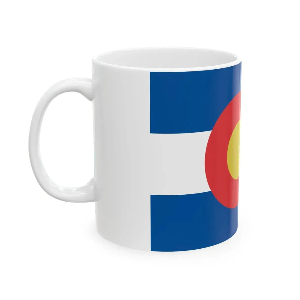 Flag of Colorado alternate shade (United States) White Coffee Mug - Go Mug Yourself