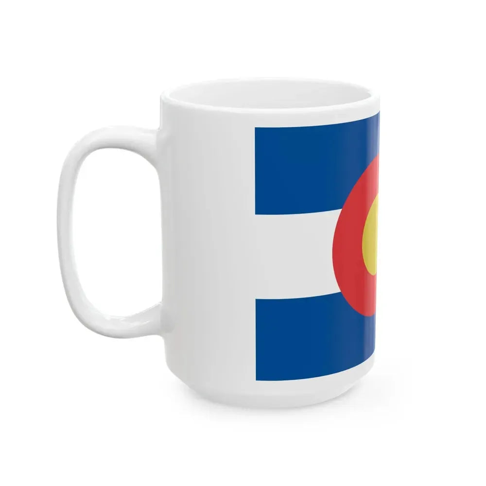 Flag of Colorado alternate shade (United States) White Coffee Mug - Go Mug Yourself