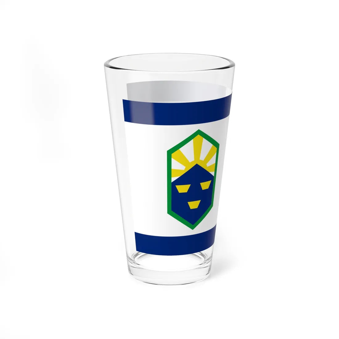 Flag of Colorado Springs Colorado (United States) Pint Glass 16oz - Go Mug Yourself