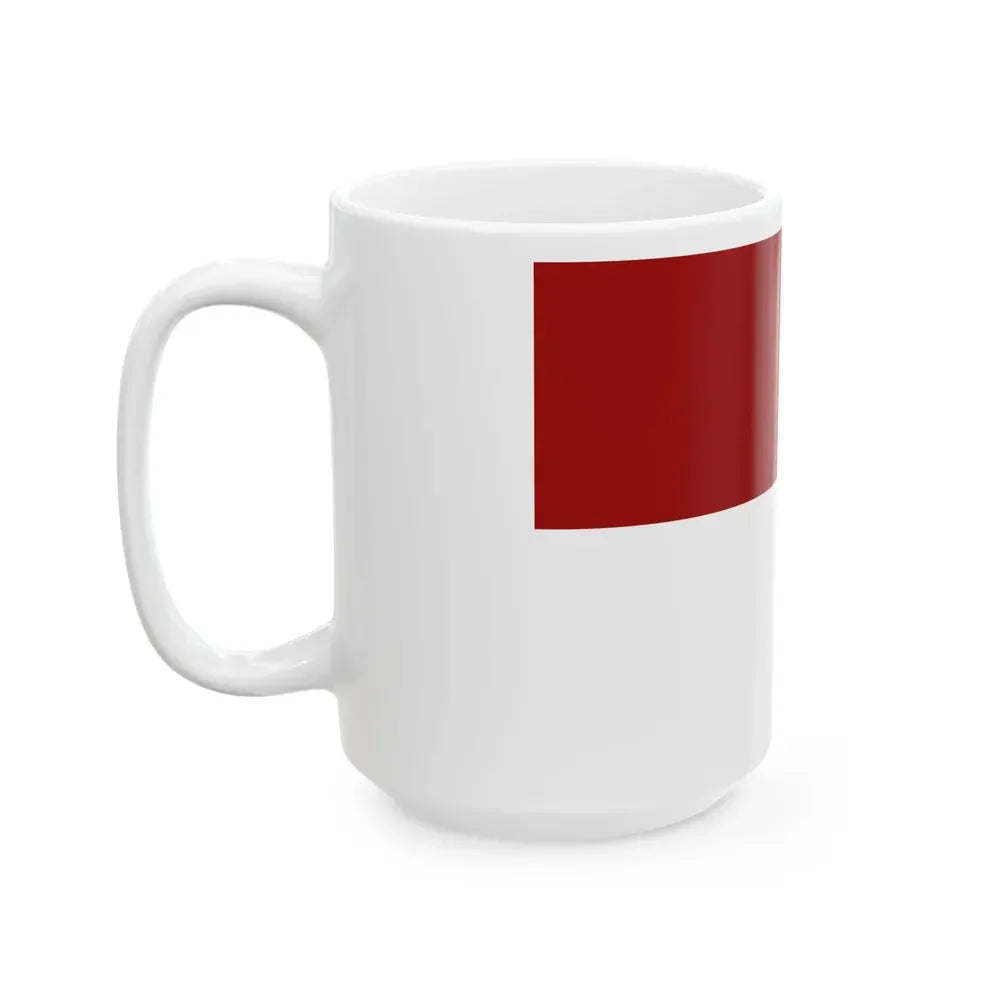 Flag of Colquiri Bolivia (Bolivia) White Coffee Mug - Go Mug Yourself