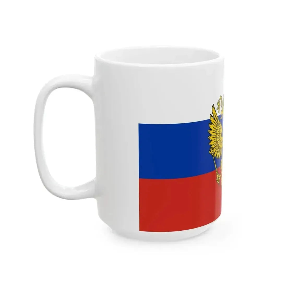 Flag of Commander-in-chief of Russia (Russia) White Coffee Mug - Go Mug Yourself