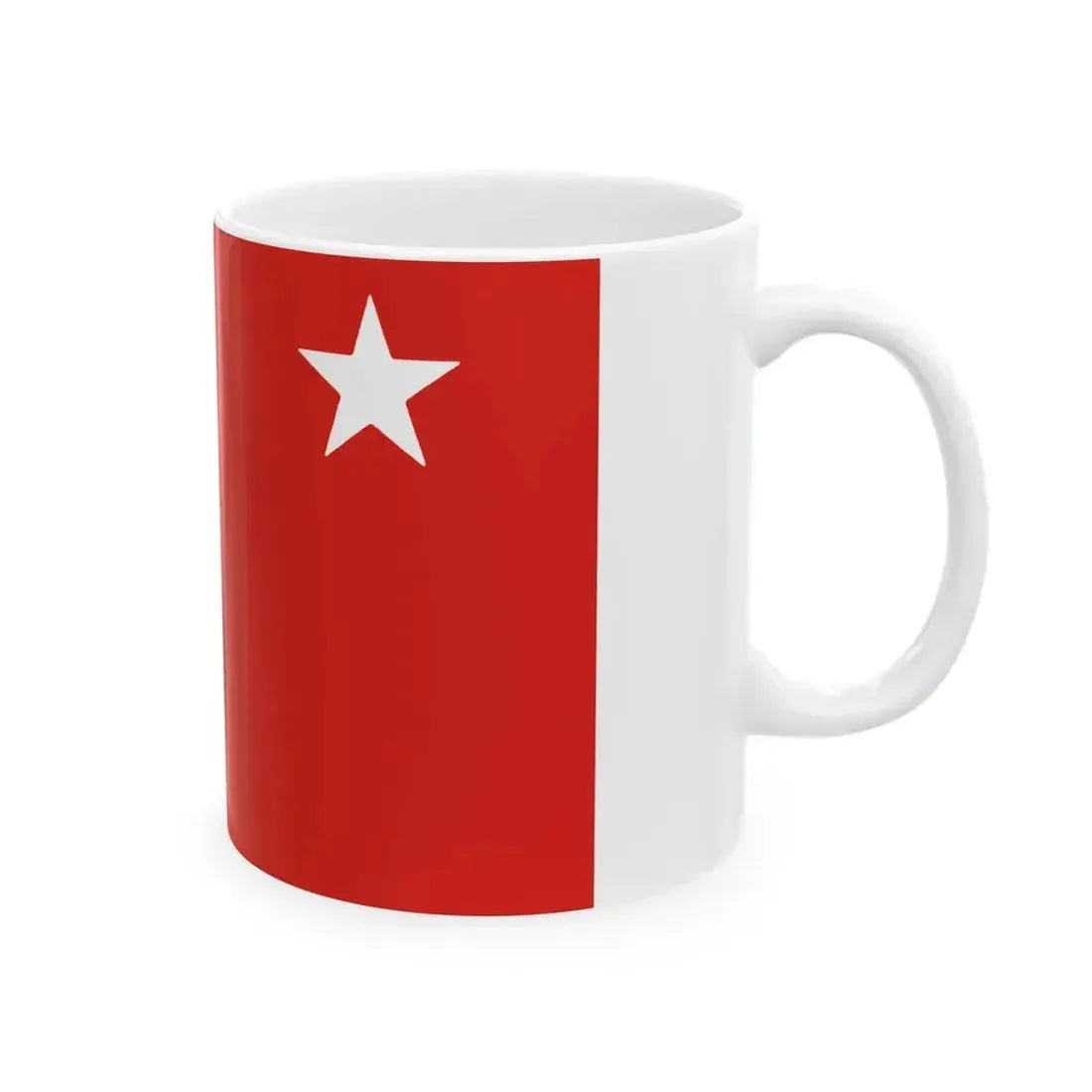 Flag of Commander of the Revolutionary Navy of Cuba (Cuba) White Coffee Mug - Go Mug Yourself