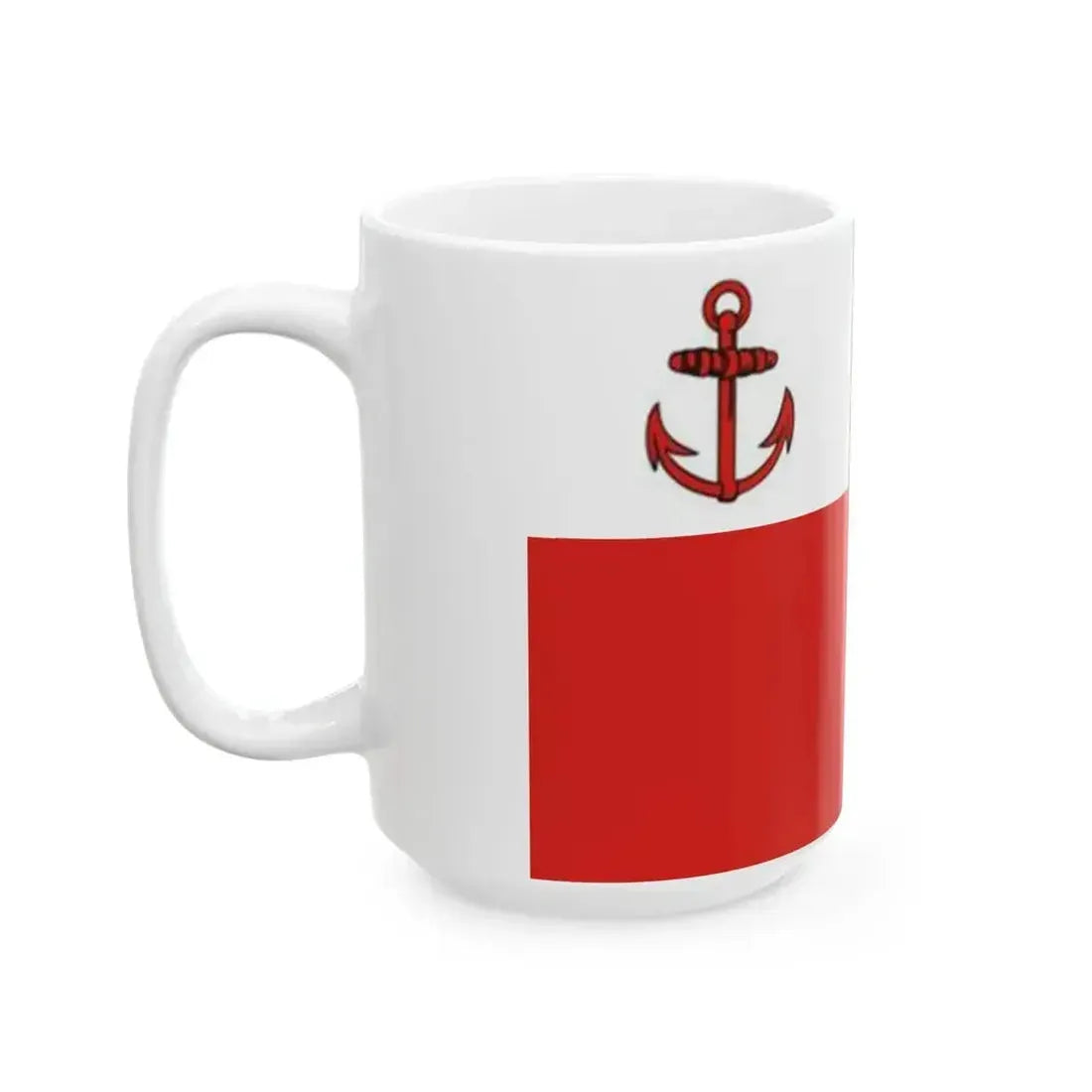 Flag of Commander of the Revolutionary Navy of Cuba (Cuba) White Coffee Mug - Go Mug Yourself