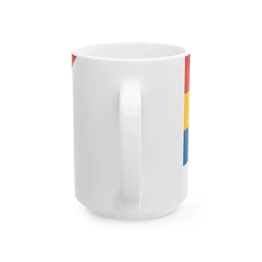 Flag of Commodore of Beiyang Fleet 1890-1909 (China) White Coffee Mug - Go Mug Yourself