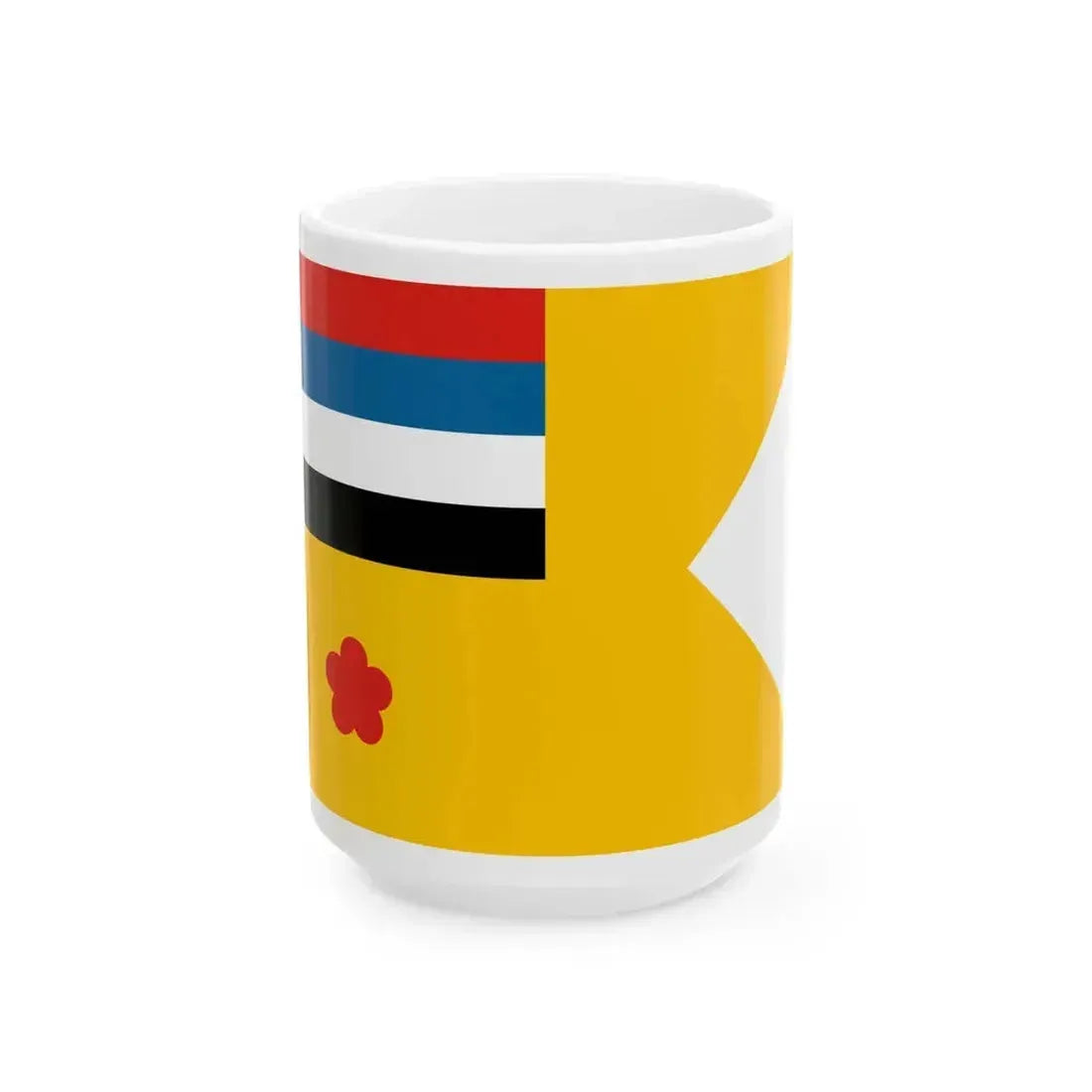 Flag of commodore of the Navy of Manchukuo (China) White Coffee Mug 15oz - Go Mug Yourself