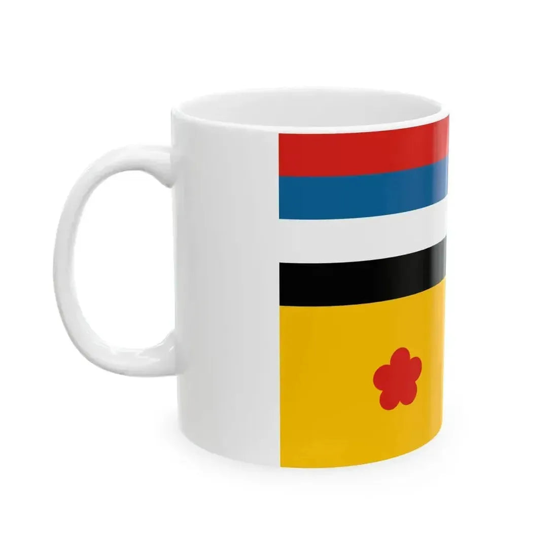 Flag of commodore of the Navy of Manchukuo (China) White Coffee Mug - Go Mug Yourself
