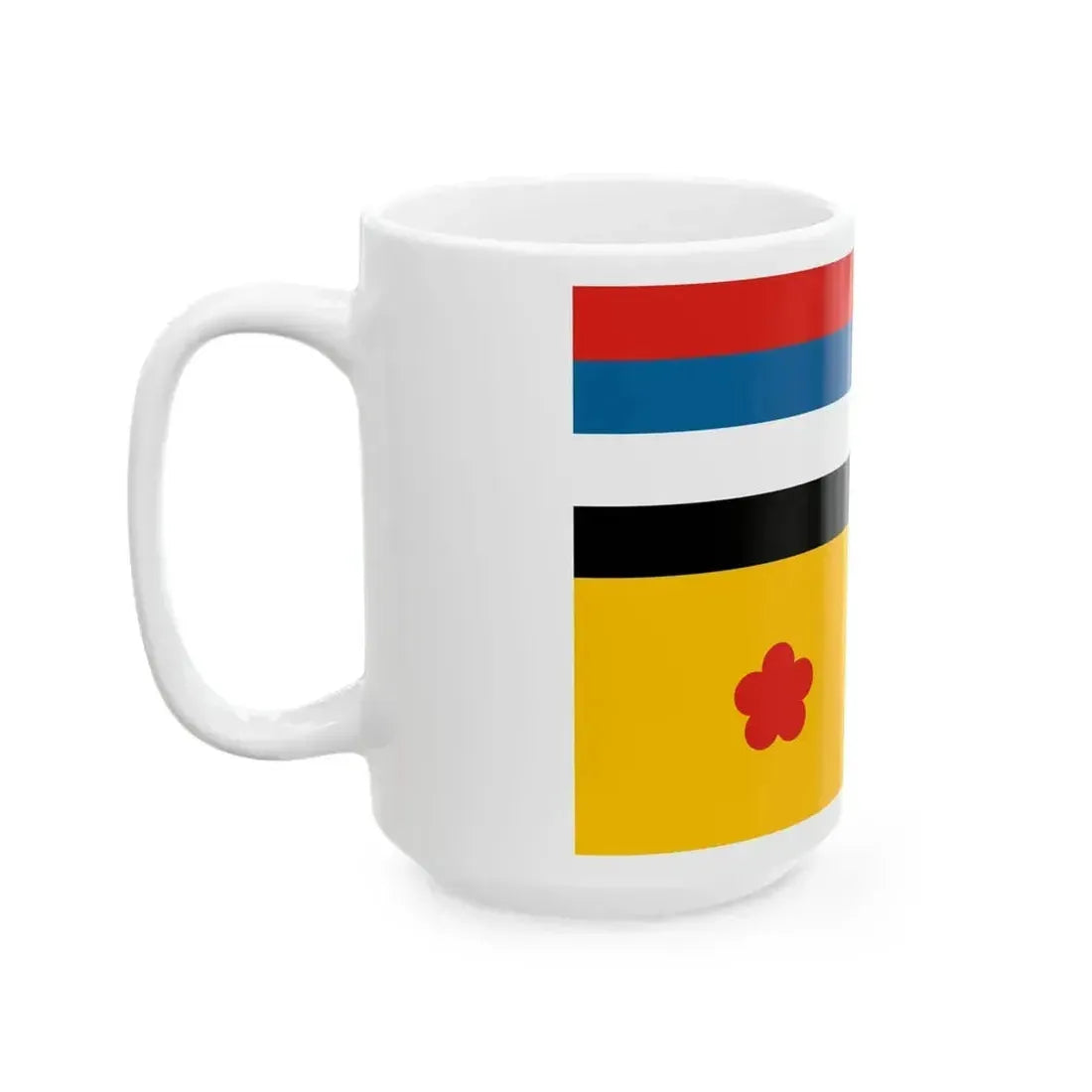 Flag of commodore of the Navy of Manchukuo (China) White Coffee Mug - Go Mug Yourself