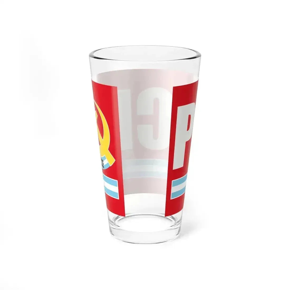 Flag of Communist Party Extraordinary Congress PCCE - Pint Glass 16oz - Go Mug Yourself