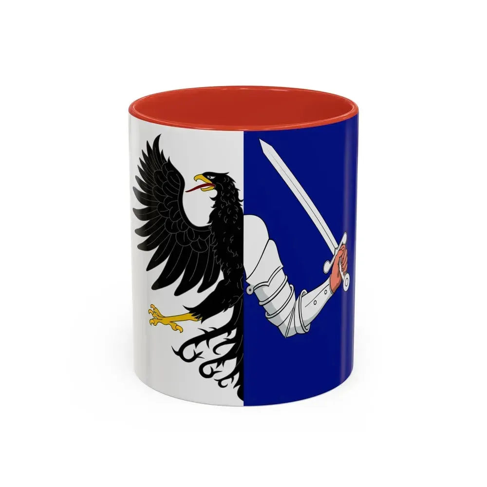 Flag of Connacht Ireland - Accent Coffee Mug 11oz Red - Go Mug Yourself